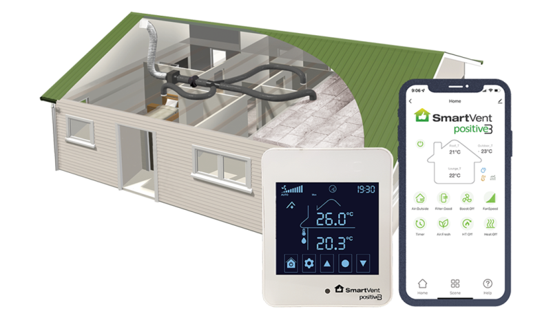 SmartVent Positive3 – 6 Room Home Ventilation System, Seasonal Add-ons and Kits image