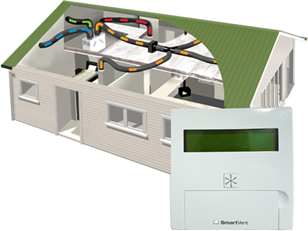 SmartVent Balance – 5 supply outlets/2 extract (expandable to 6 outlets/3 extracts*) for homes up to 350m2 image