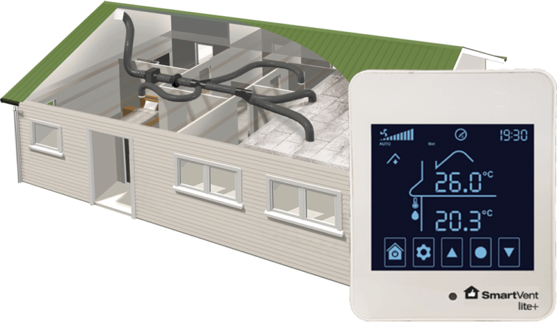 SmartVent Lite+ – 6 Room Home Ventilation System and Kits image