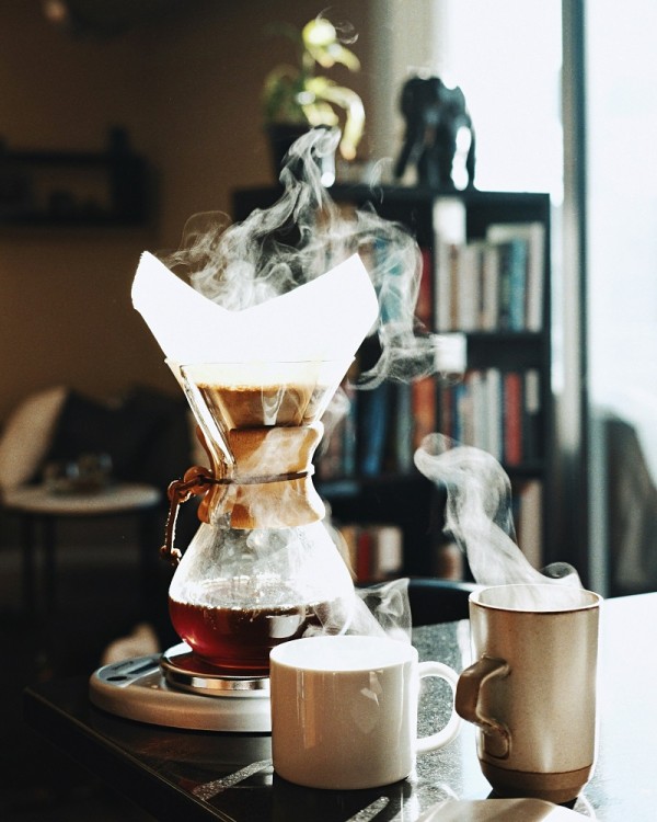 Coffee releasing moisture into a home